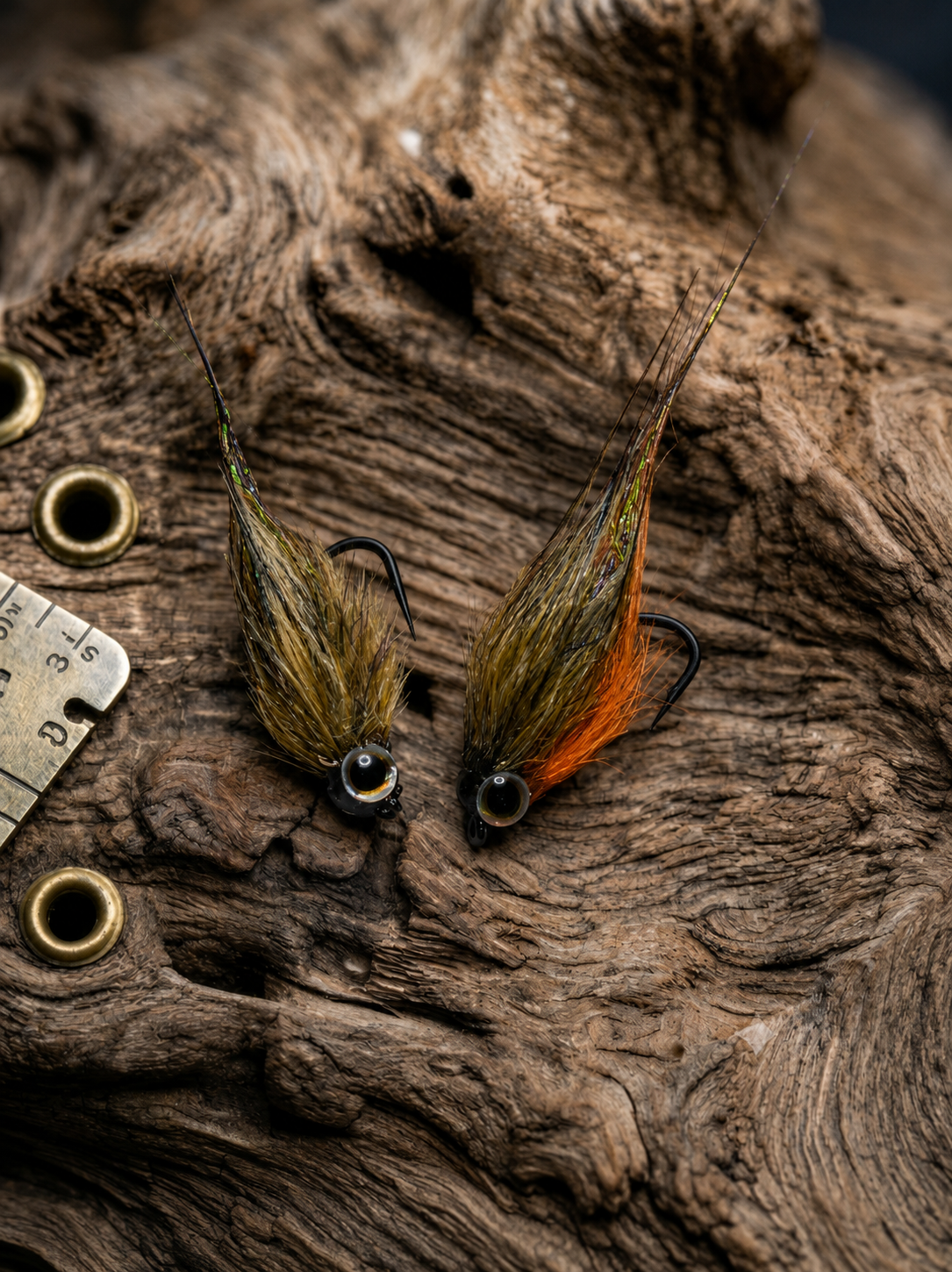 Mini Fly Streamer Olive/Orange | MP-Baitworks