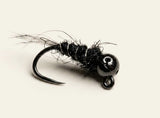 Jig Nymphe Schwarz mit Tungstenkopf  | MP-Baitworks